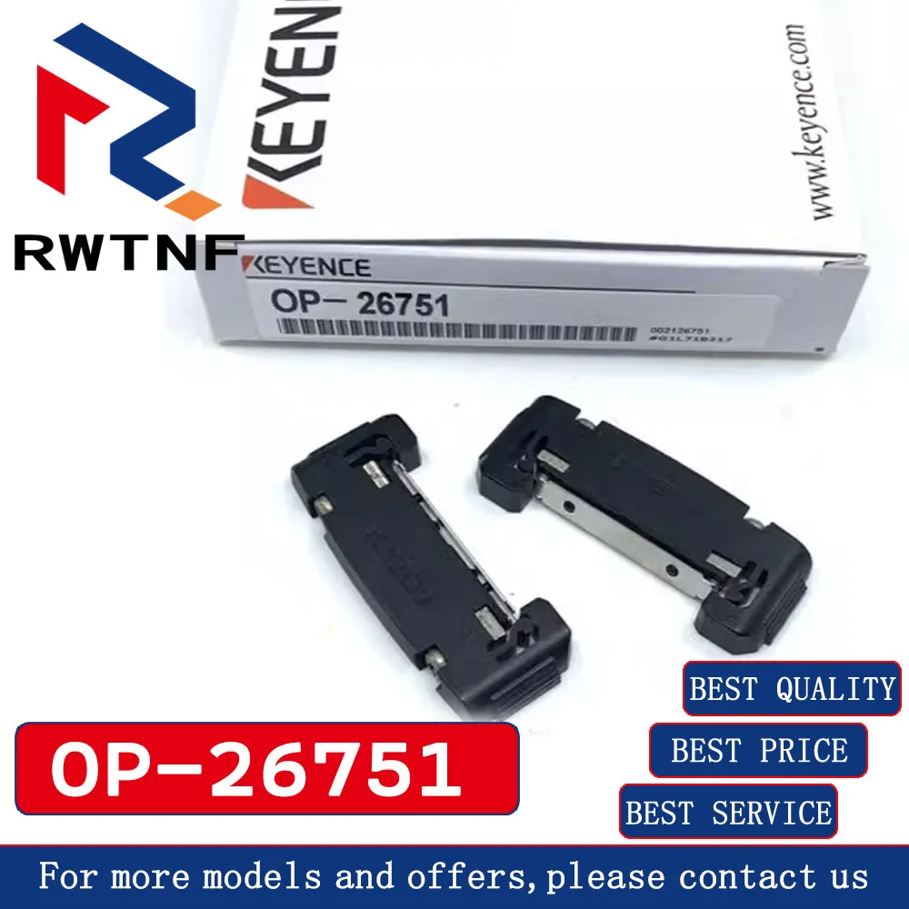 Brand New Genuine OP-26751 KEYENCE DIN rail mounting bracket, rear device (2 pcs)
