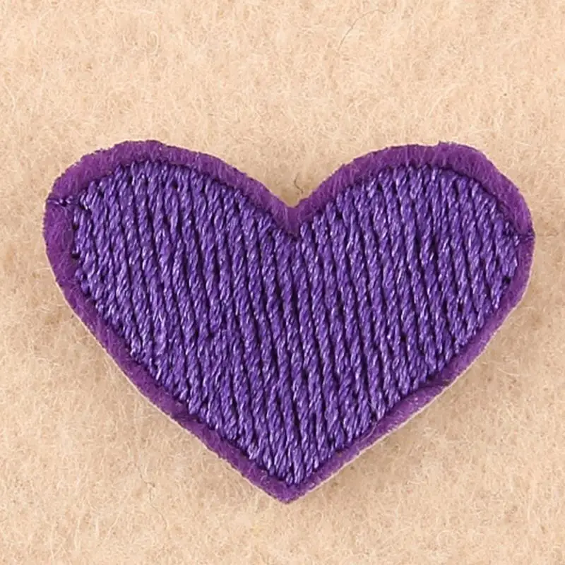 20Pcs Mini Heart Sew/Iron On Appliques Embroidery Patches DIY Clothing Arts 49MB