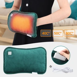 Calentador de manos eléctrico recargable por USB, bolsa de calor de grafeno, almohadilla de guantes de almohada, calentador de manos térmico caliente para invierno