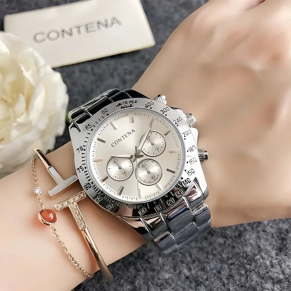 Orologi al quarzo di lusso per donna Orologi da donna in acciaio inossidabile di marca di moda Orologio da polso da donna semplice da lavoro