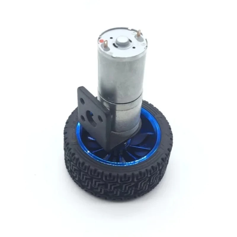 JGA25-370 Set DC Gear Motor,65mm Wheel+Coupler+Holder/Support+DC MOTOR, Use For Intelligent Car/ DIY Models