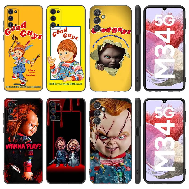 Horror Movie Scary Chucky Doll Case For Samsung M30 M31 S Note 10 Lite 20 Ultra M04 M13 M32 4G M14 M23 M33 M34 M42 M52 M53 M54