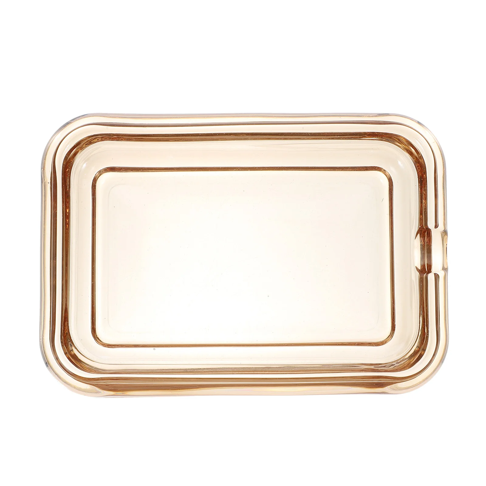 

Decorative Household Soap Case Glass Soap Dish Wear-Resistant Easy to Place Bathroom Supply Bathroom Accessory