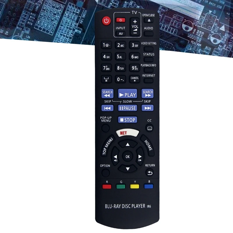 يوميا N2QAYB 001167   تم استبدال جهاز التحكم عن بعد لمشغل Blu-Ray Panasonic 4K DMP-UB200