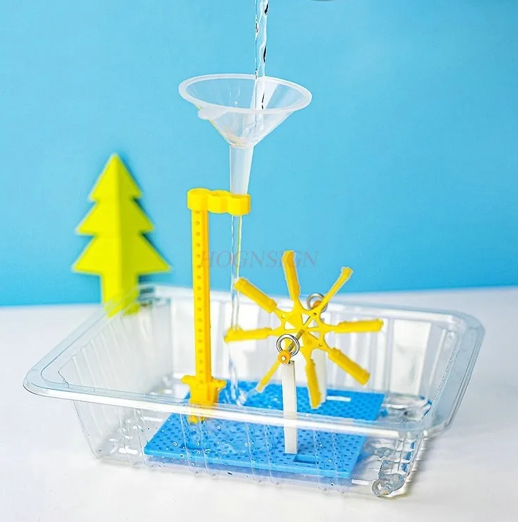 

1set Handmade Water Wheel Model Material Puzzle Children's Science Small Experiment Physics Technology