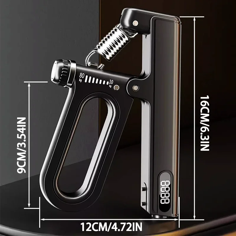 Display Hand Grip Strengthener,Portable Wrist Exercise Equipment For Hand Finger Strength Training Rehabilitation Relaxation image 2