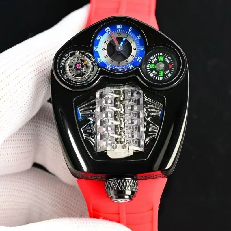 Picture 5: High quality men's wristwatch with 16 cylinder engine limited edition watch and sapphire glass free shipping