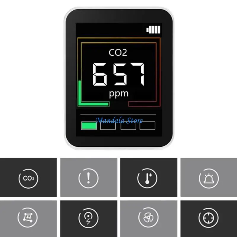 U2JC Professional Air Quality Monitor CO2 Detector Meter Gas Pollution Detector