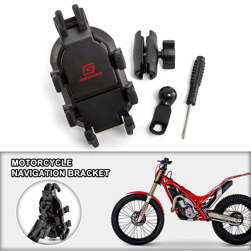 

Rearview Mirror Motorcycle Phone Mount Anti-Shake Rotation Holder For GasGas gas gas Enduro EC 250 MC 250F 300 SM 450S