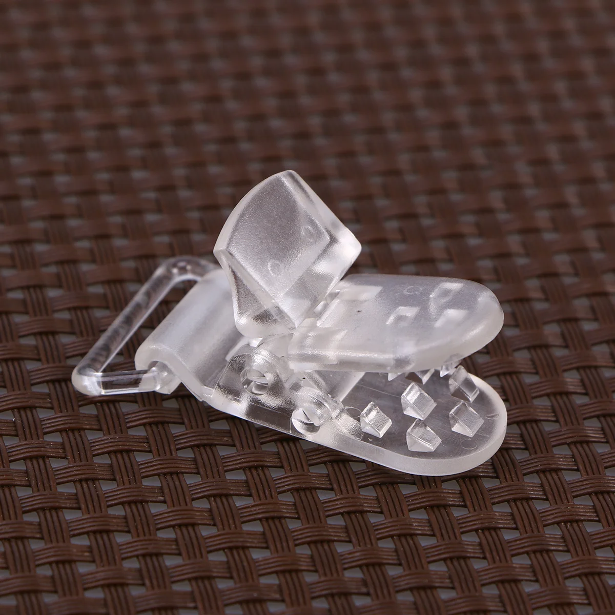 Attache-sucette en plastique transparent en forme de T pour bébé, 25 pièces, clips de sucette, badge, clips exécutifs, sangles transparentes,