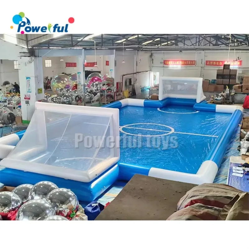 Commercial Outdoor water Soccer Playground Inflatable Football Field with Soap Football Pitch for Sports Games