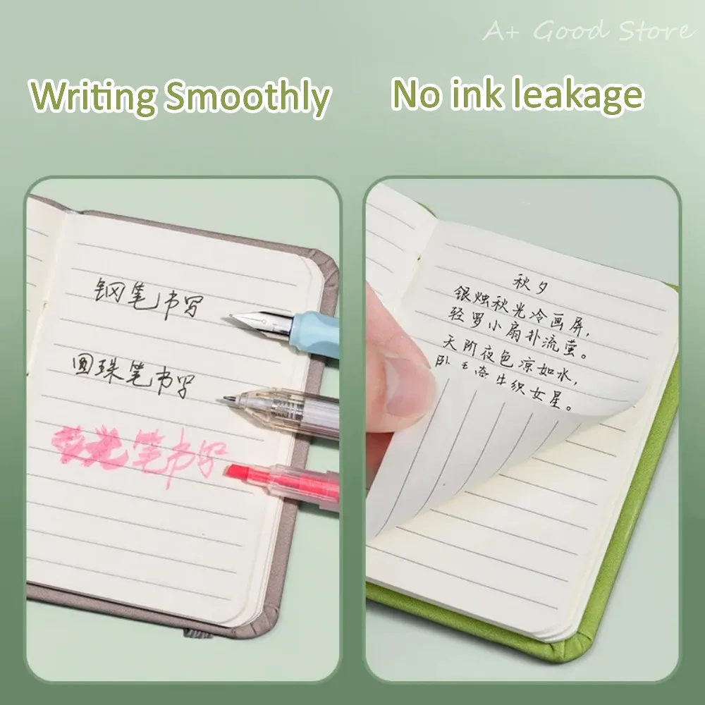 A7 Mini Notebook Portable Pocket Notepad Memo Pad Diary Planner Agenda Organizer Journal Office School Stationery 80 Sheets