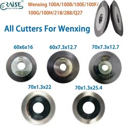 Toutes les clés Machine Cutter pour Wenosph100A, 100B, 100E, 100F, 100H, 100G, Q27, Q29, 288, 218, 233, Duplicateur de clés, Outils de serrurier