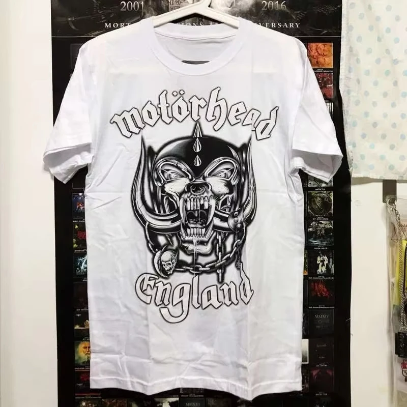 

【 Thai Version 】MOTORHEAD Band Motorhead Imported Thai Rock Metal Pure Cotton Short-sleeved T-shirt