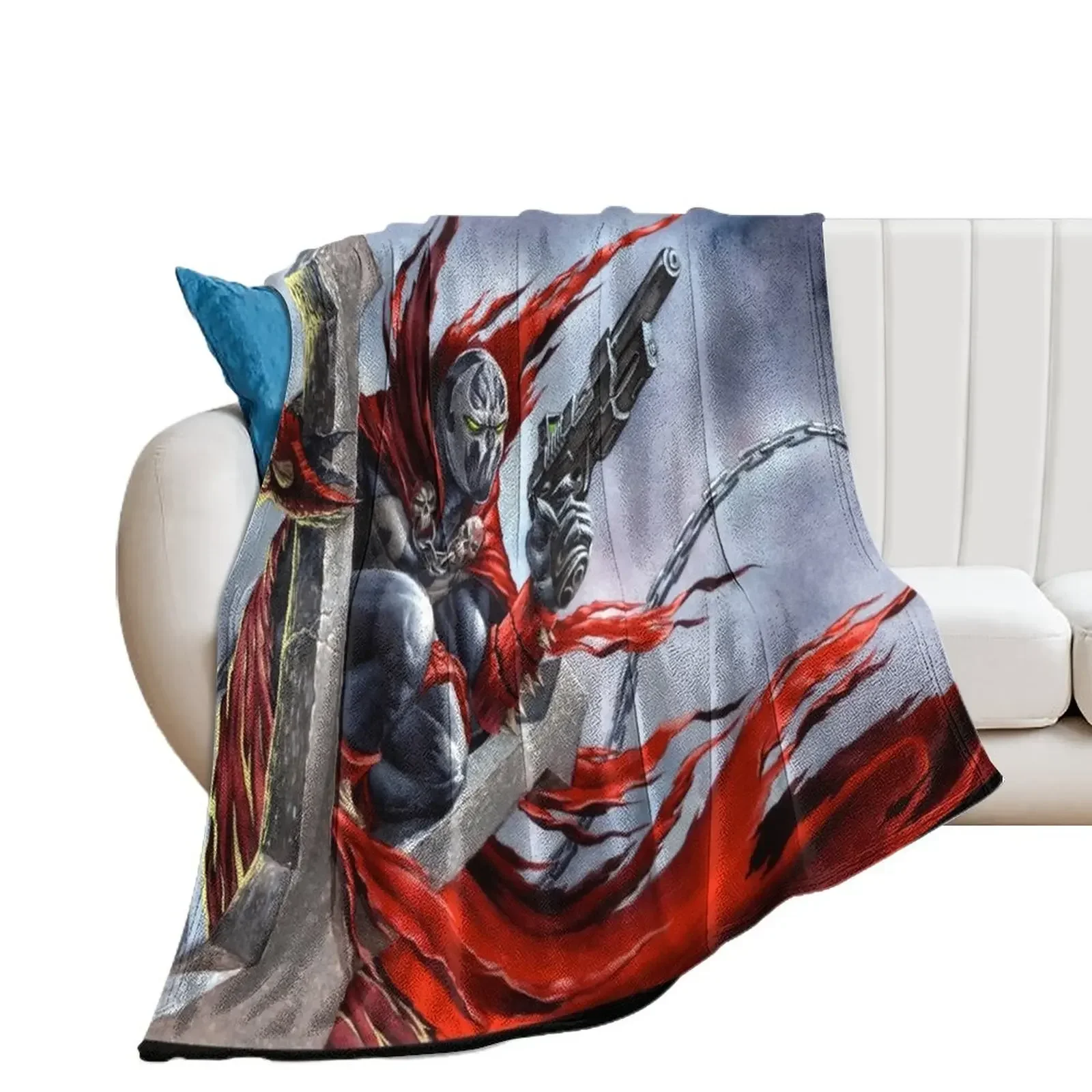 Spawn on the cross - Spawn Fan Art Throw Blanket Quilt Decorative Sofa Plaid on the sofa Comforter Blankets