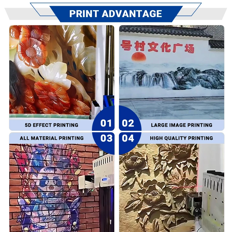 Factory Price Wall Printing Machine  UV Vertical Wall Printer/ Background Wall Painting Digital Varnish Inkjet Printer
