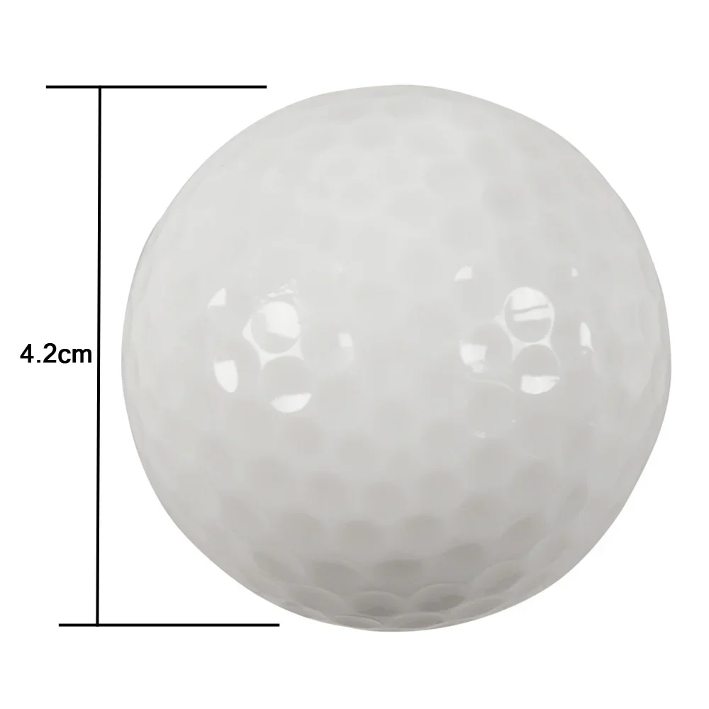 6pcs Luminous Night Golf Ball Bright Luminous Balls Glow in The Dark Fluorescent Golf Ball for Training Hitting Practice