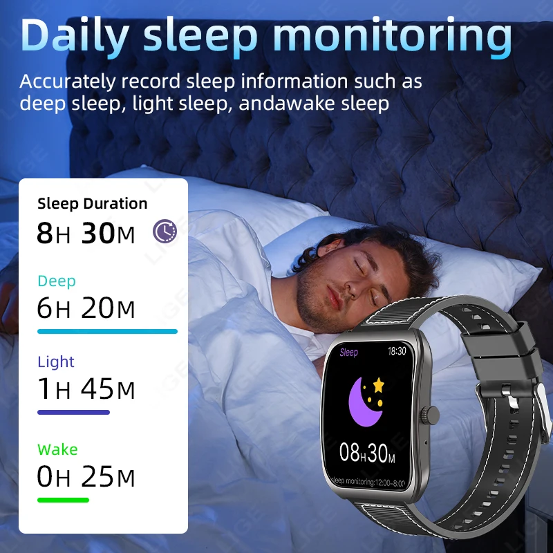 Novo relógio inteligente para homens mulheres bt chamada smartwatch 1.83 "para android ios rastreador de fitness relógio pedômetro monitor de sono freqüência cardíaca