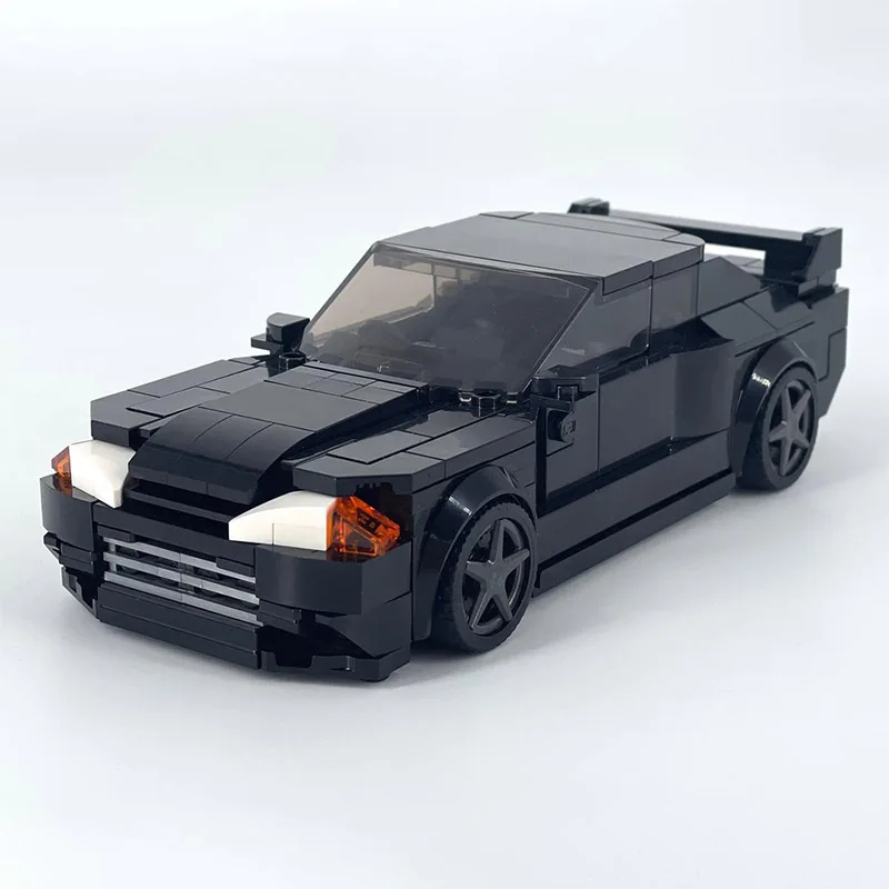 

333 шт. MOC Skyline GT-R R32 спортивный автомобиль Speed Champions Racer строительные блоки кирпич креативный гараж игрушки для мальчиков рождественские подарки