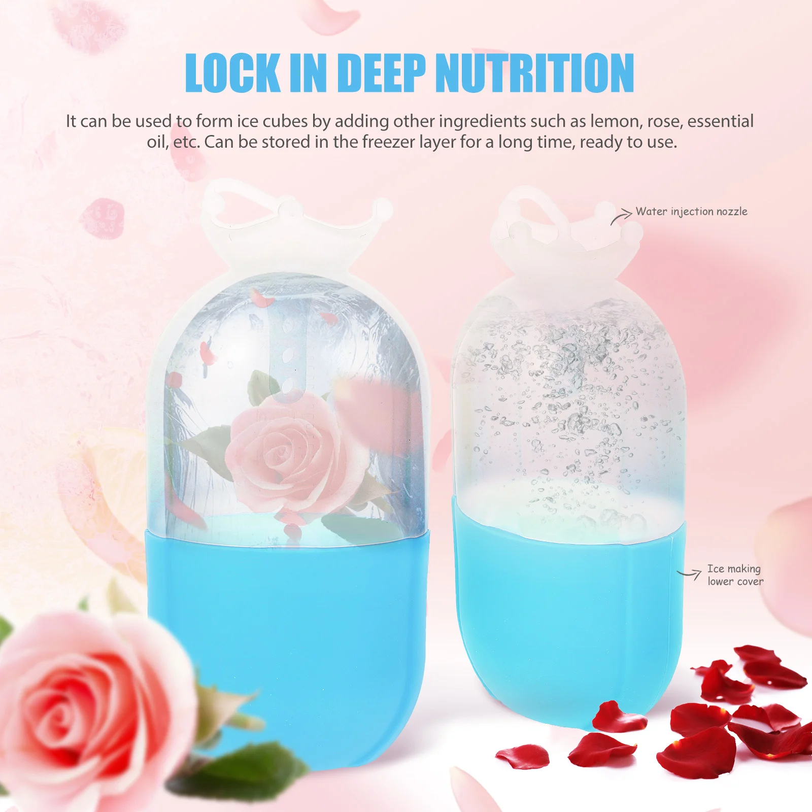 Ice Face Roller Gezichtsmassager Zonroodheid Reparatie Praktisch cadeau voor vrienden en familie Gezicht Icing Roller Huidverzorgingstool