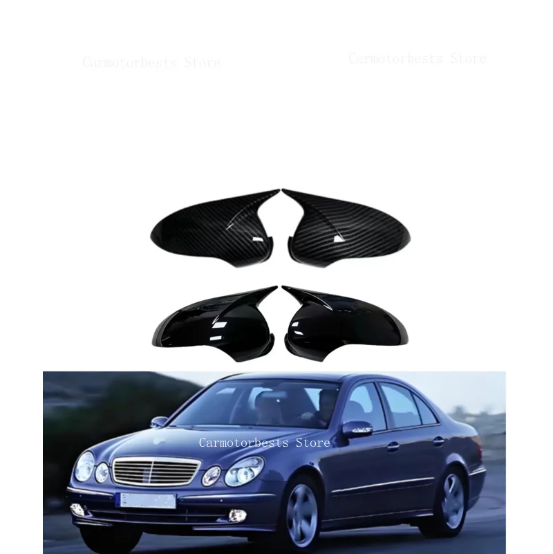 Car  Rearview Side Mirror Cover Fit For Mercedes Benz E-Class W211 2006 2007 2008 Wing Cap Rear View Case Trim