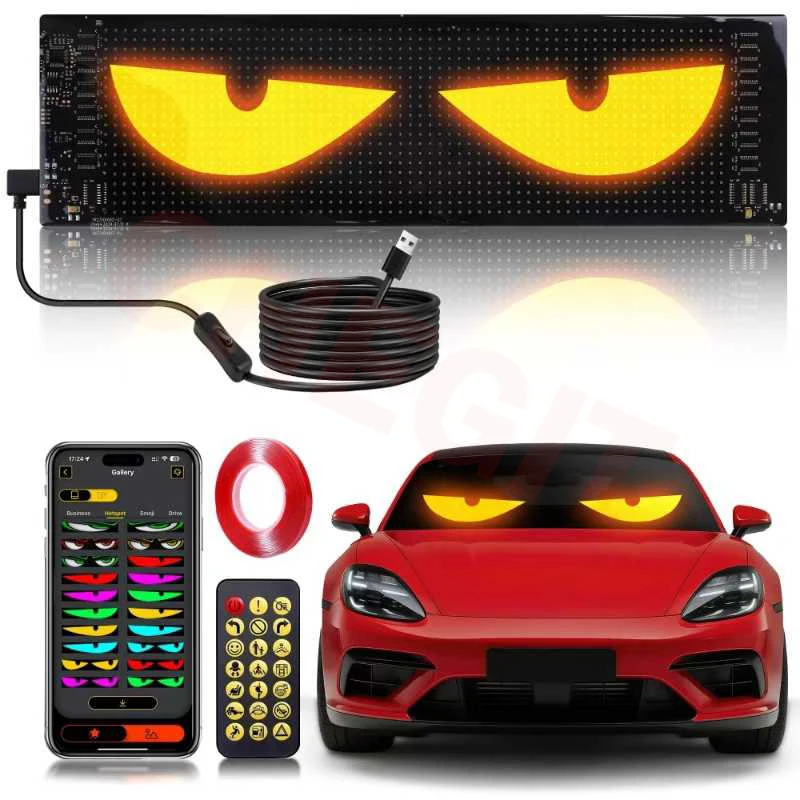 

Светодиодная матричная пиксельная панель, программируемая прокрутка, текстовая доска, управление через приложение Bluetooth, гибкий экран для автомобиля, грузовика, декор для вывески