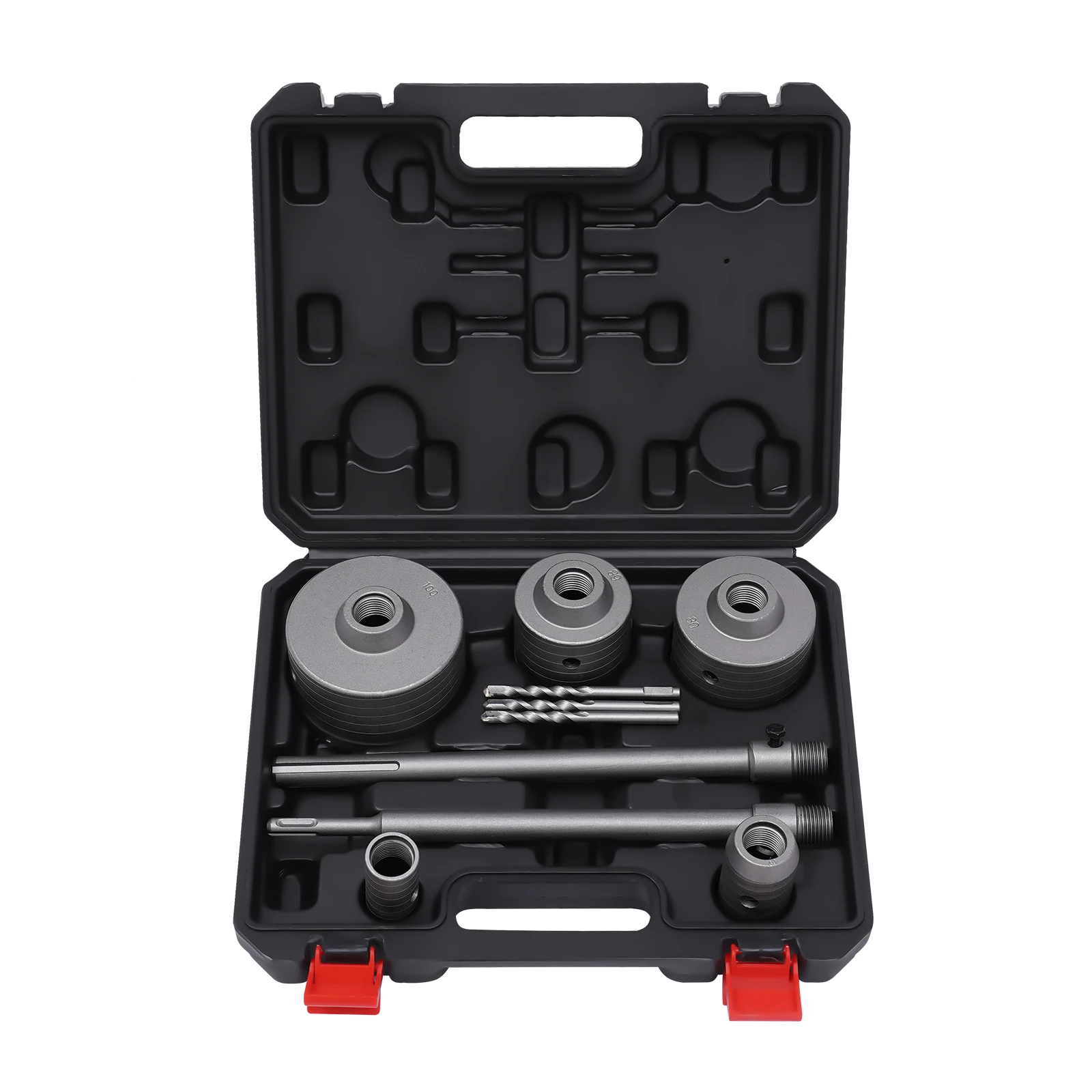 Kit sega a tazza da 9 pezzi Set di punte da trapano per muro di cemento con martello elettrico a taglio profondo da 350 mm professionale