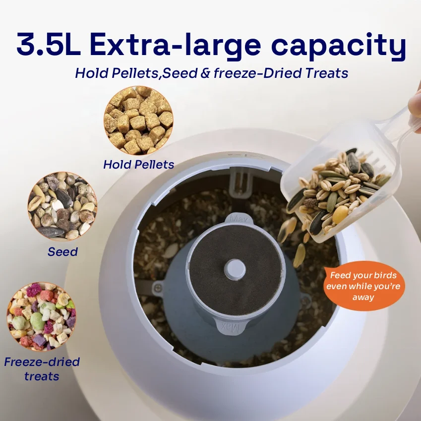 Bird Feeder Splashproof Bird Feeding Bowls Plastic Cage Use Food Dispenser Pigeon Feeder For Birds
