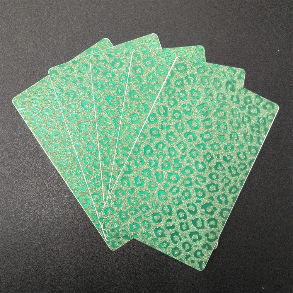 FONLYU Leopard Glitter Back Cover Film Phone Protector Rear Stickers Decorative Skin for Intelligent Hydrogel Cutting Machine