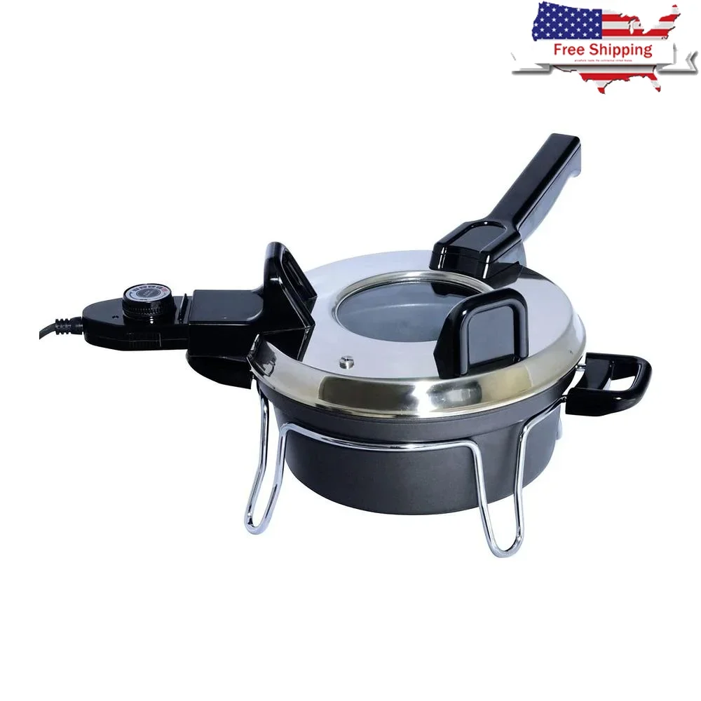 Czech Cooker Electric Oven Adjustable Thermostat Versatile Cooking Roast Bake Broil Stew Simmer Reheat Efficient Heating