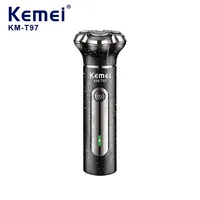 Kemei KM-T97 Multifunctional 3-in-1 Electric Shaver,Hair Clipper,and Nose Hair Trimmer,USB Rechargeable, Waterproof Hair Trimmer