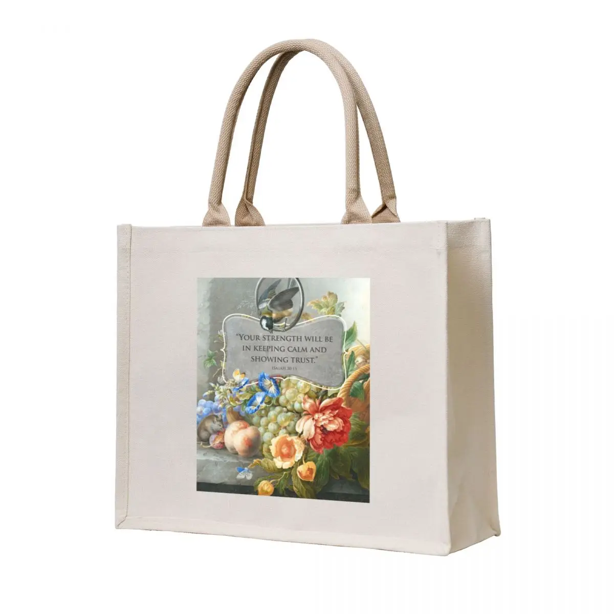 

2021 YEARTEXT (Fruits and Flowers) Tote Bag Shopper bag shoping bag reusable shopping eco folding