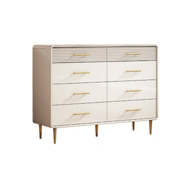 Cream fan cabinet modern minimalist bedroom locker kitchen living room storage cabinet chest of drawers