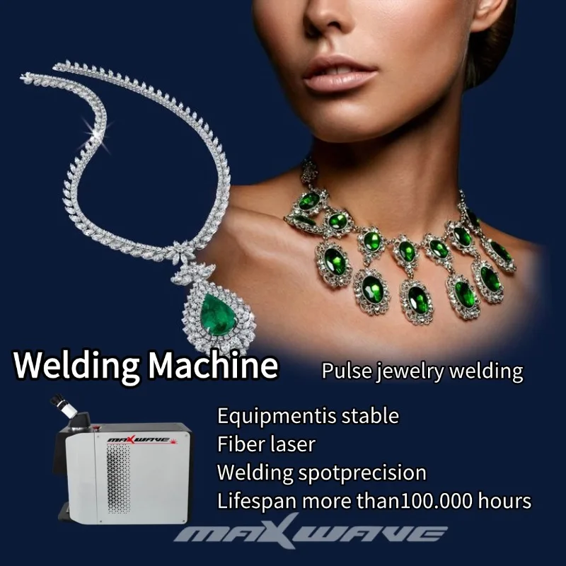 Professional 200W QCW Pulse Laser Welding Machine for Gold Silver Jewelry with High Precision and Stability.
