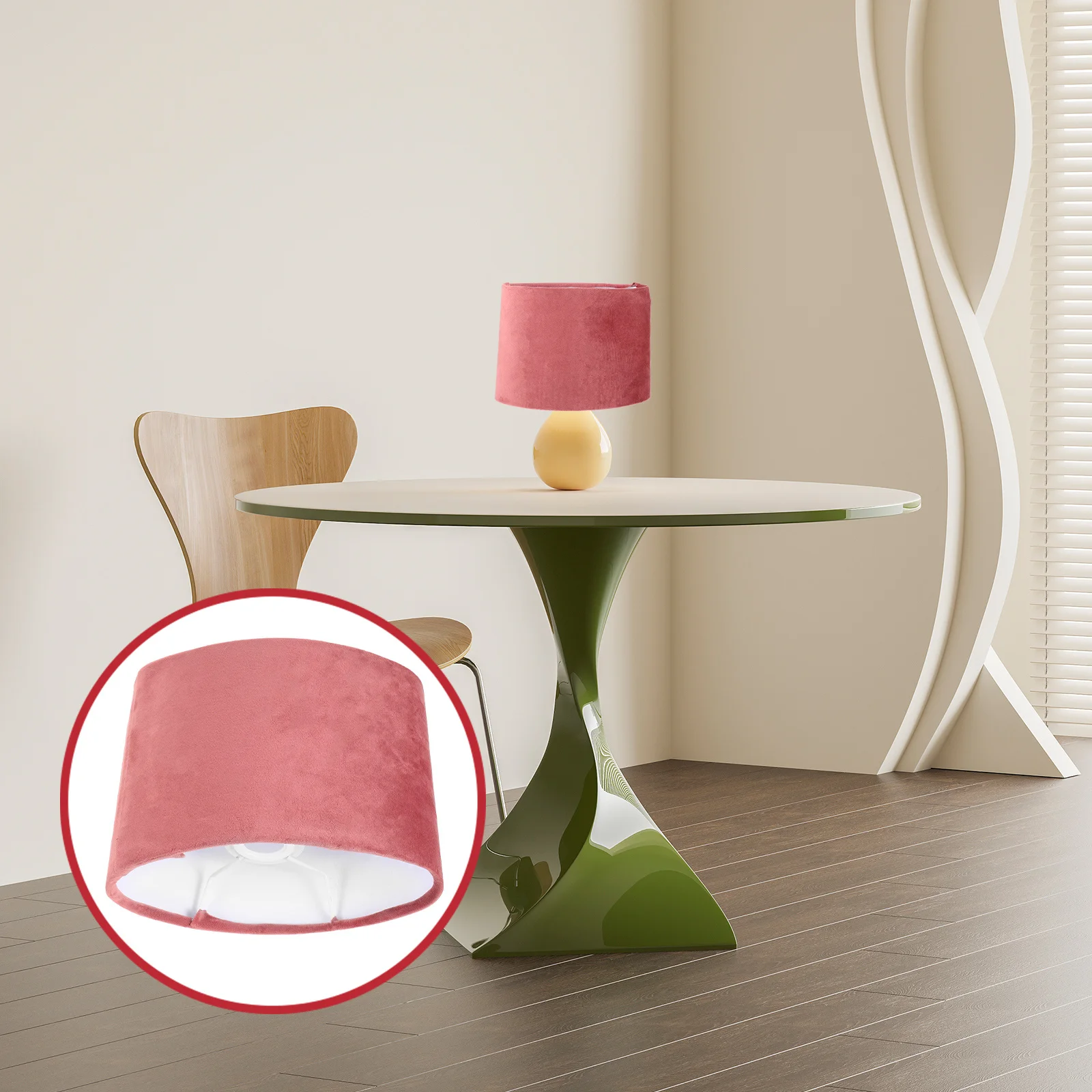 

Oval Cloth Lampshade Replacement for Table Floor Bedside Lamp Soft Warm Light Cover Modern Fabric Lamp Shade Decorative