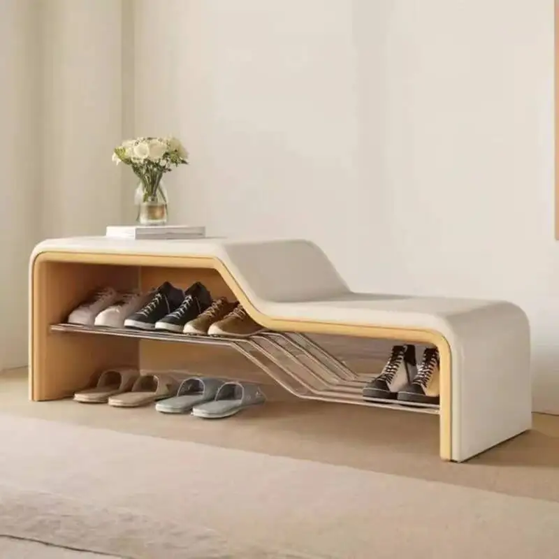

Shoe Entrance Hall With Cabinet Seat Box Luxury Box Clothing Nordic Shoe Shelf Tower Metal Bench Zapatero Shoemakers Furniture