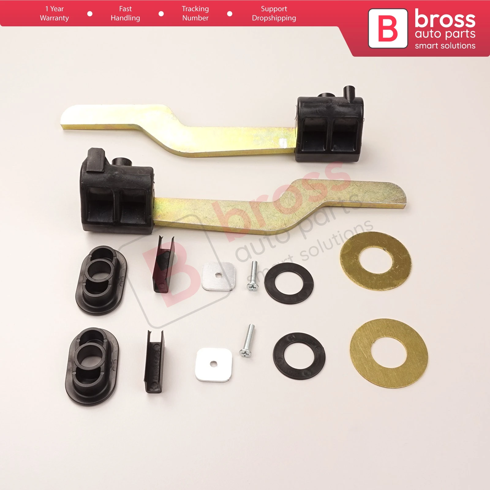 Bross BSR8 Roof Lock Latch 54347031361-2 Parts Left and Right for Vauxhall Holden Astra G Convertible CC and E46 Convertible CC