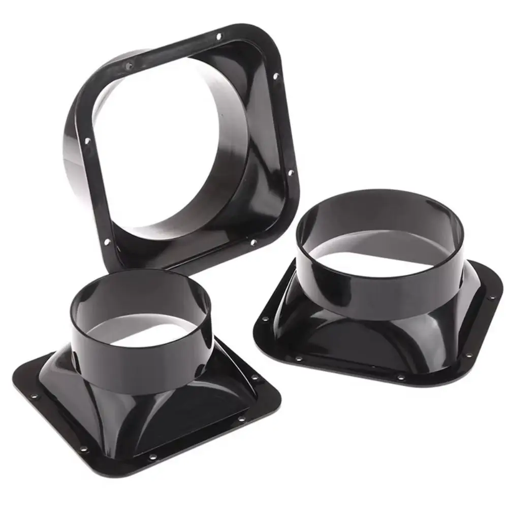 Household Accessories ABS Wall Flange Connector Black 100-300MM Ventilation Pipe Joint Vent Pipe Adapter Ventilation Pipe