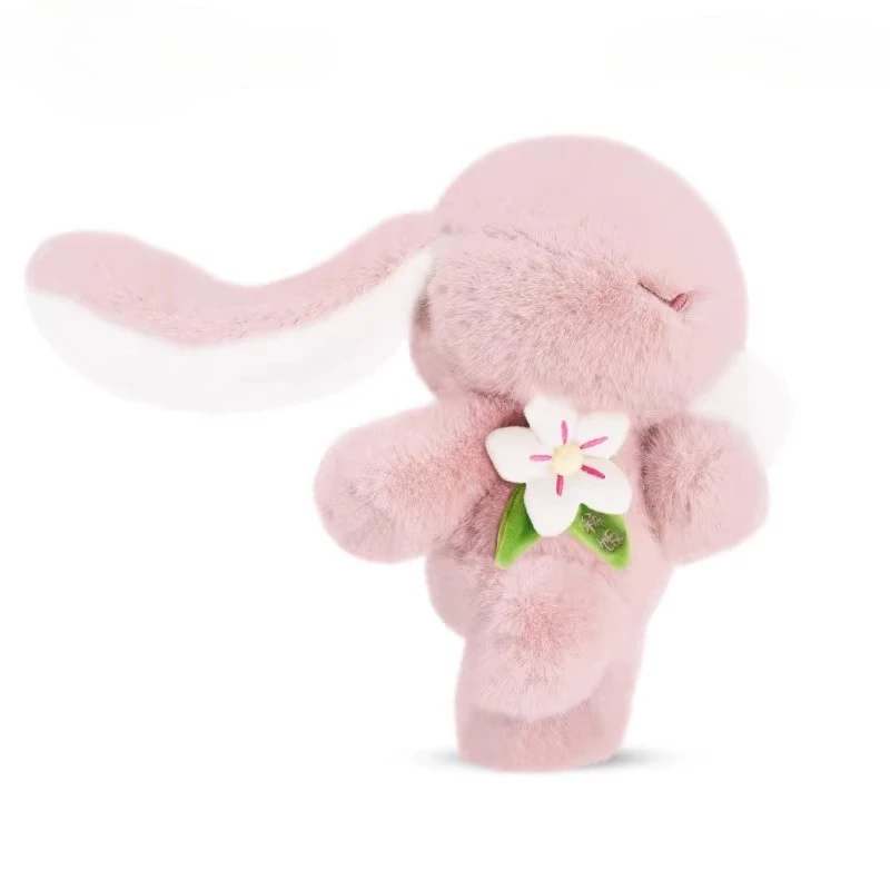 Adorável urso e coelho plushie duo, animais de pelúcia macios e combinando, lindo presente de amizade para o Natal