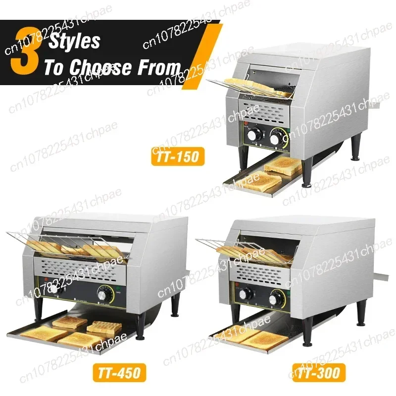 Professional Industrial Stainless Steel Toastor Manufacturer Bread/ Bun/ Burger Commercial Electric Conveyor Toasters