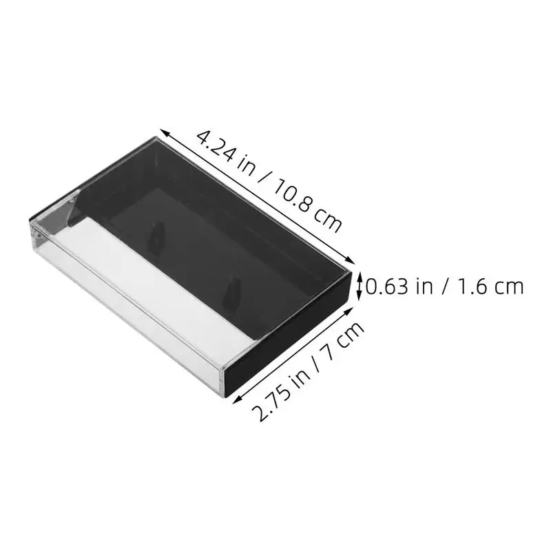 5pcs Tape Storage Box Transparency Cassette Tape Storage Box Plastic Audio Cassette Holder Recording Cassette Protection Cases