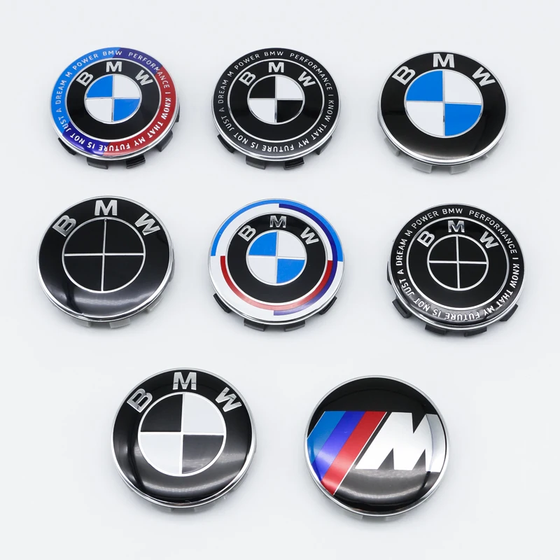 4pcs 56mm 68mm Wheel Hub Cap Emblem Sticker Car Decoration For BMW Performance F25 F26 F15 F16 E90 E91 E92 E60 E84 G22 X3 X5 X6