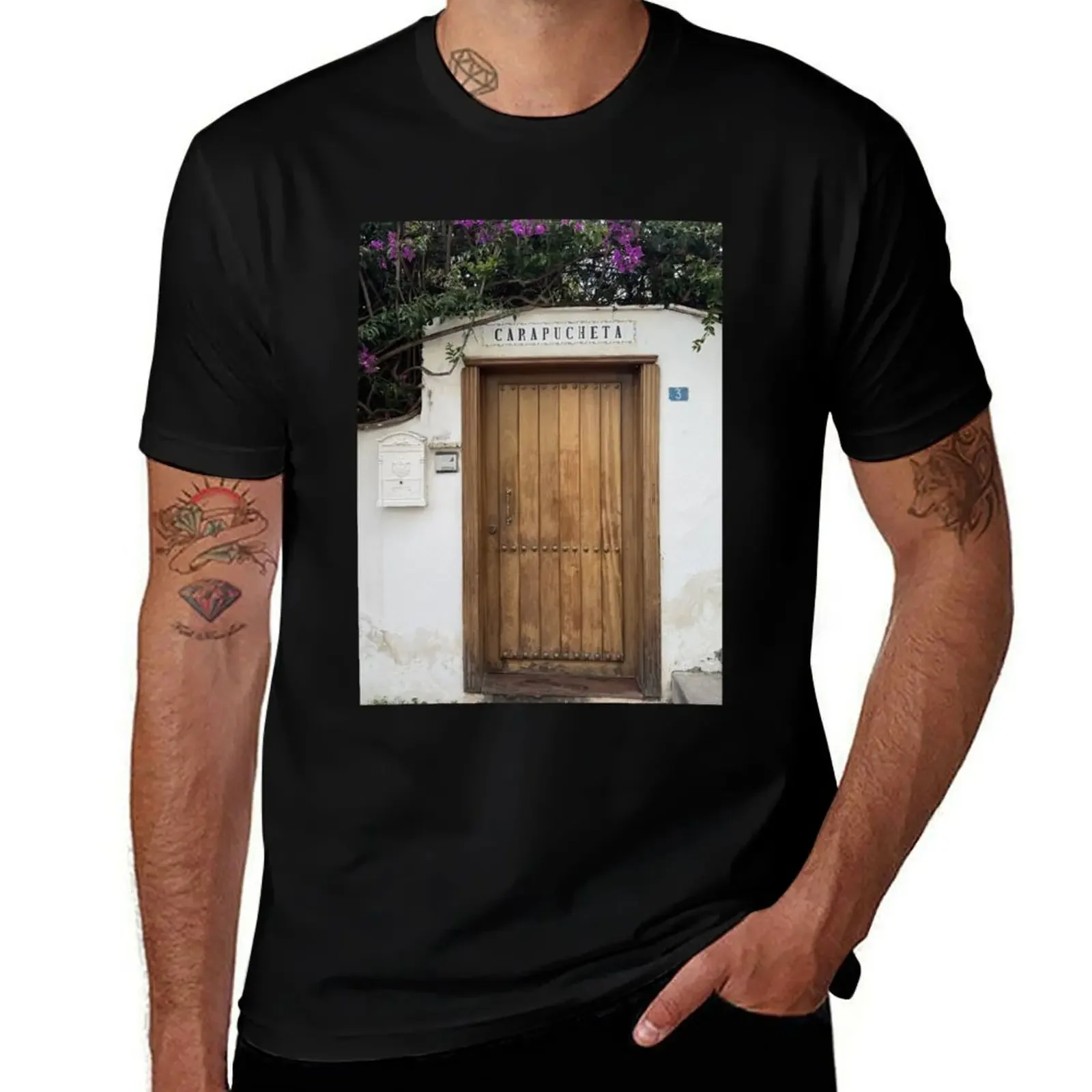 

Framed Door in Puerto de la Cruz Tenerife T-Shirt summer 2025 Anime t-shirt Funny t-shirts mens funny t shirts