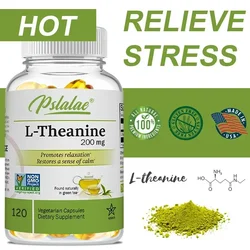 L-Theanine Capsules - Dietary Supplement To Relieve Stress, Support Healthy Mood and Improve Concentration