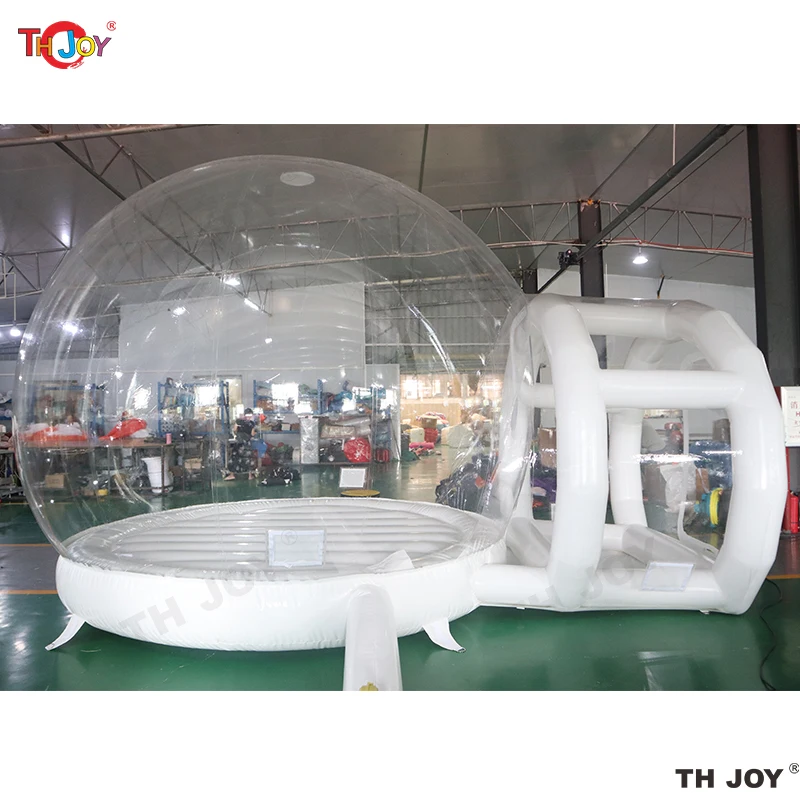 4m Diameter Inflatable Air Dome Tent Party Hire Transparent Bubble House Tent With Balloons For Outdoor Show Fast Air Shipping