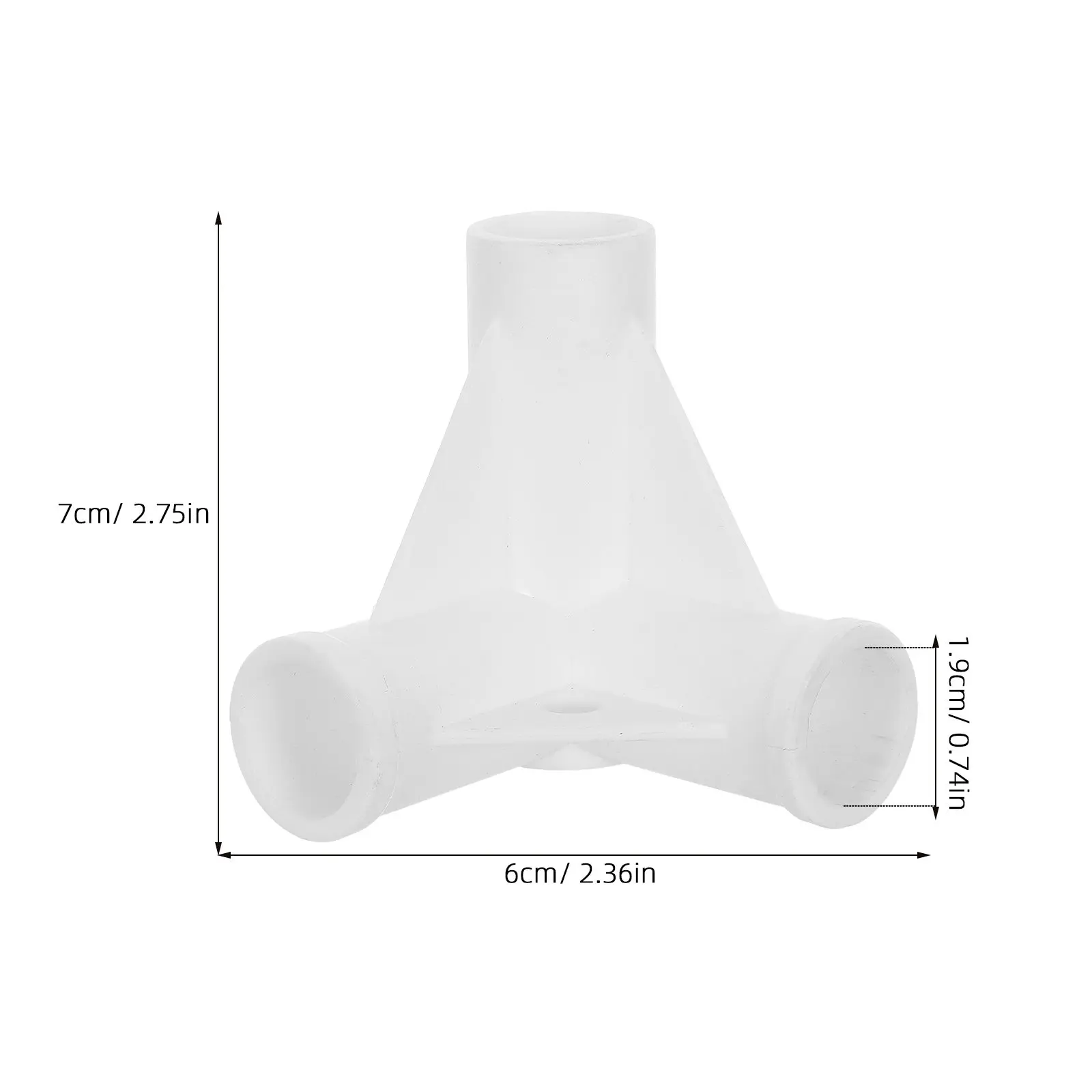 10Pcs Plastic 3-Way Frame Corner Connector DIY Furniture Tent Pole Joint Replacement for Portable Closet Racks White Id19mm