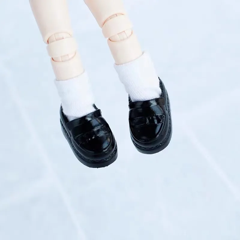 A Pair OB11 Doll Student Shoes Japanese Anime Plastic Shoes Ob11 1/12 Bjd Doll Gsc JK Shoes, YMY Doll Accessories