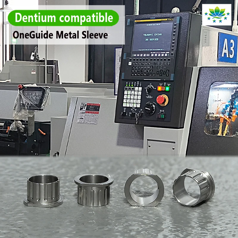 One Guide Dental Metal Sleeve Titanium Alloy Grade 5 Compatible with Dentium Surgical Guide Factory Direct Sales Fast Shipping