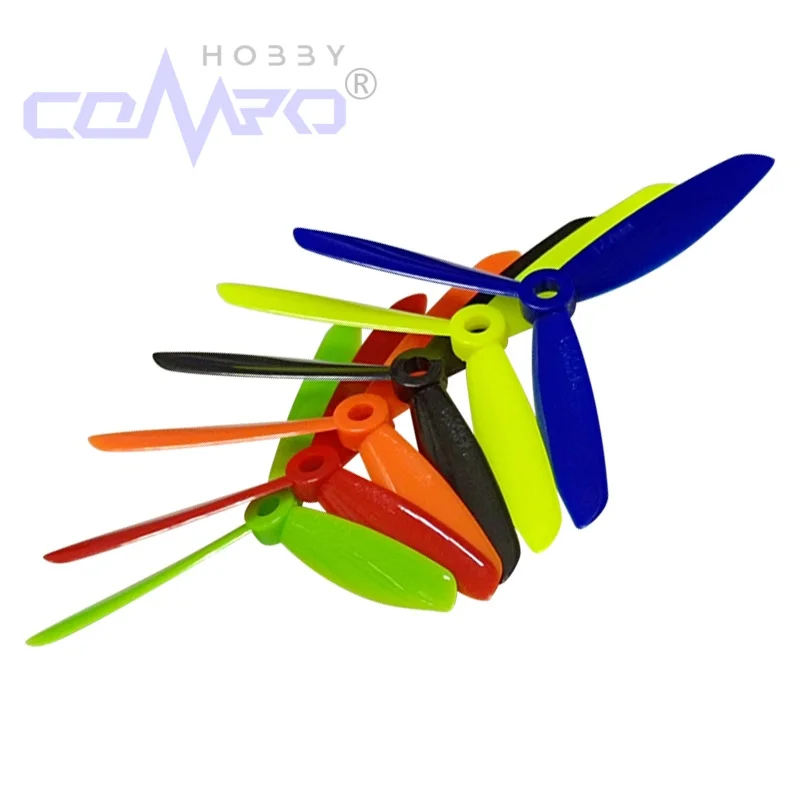 5 Pairs 5045/ 6045 3 Blades Propeller Props CW CCW For Quadcopter Six Colors Include Spacer Rings For Rc Model Accessories