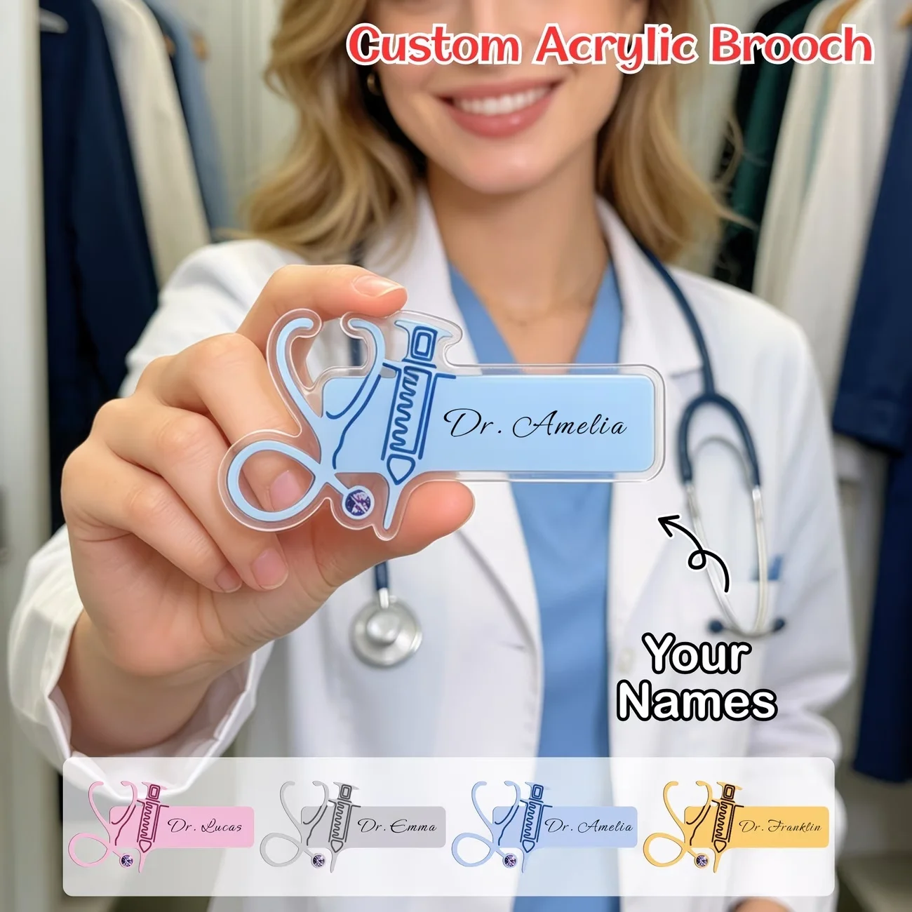 Customized Name Keychain Personalized Acrylic Key chain Backpack Diaper Bag Lunch Box Name Label Accessories Jewelry Gift
